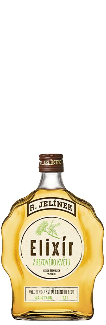 Botella Licor Elixir Flor de Sauco