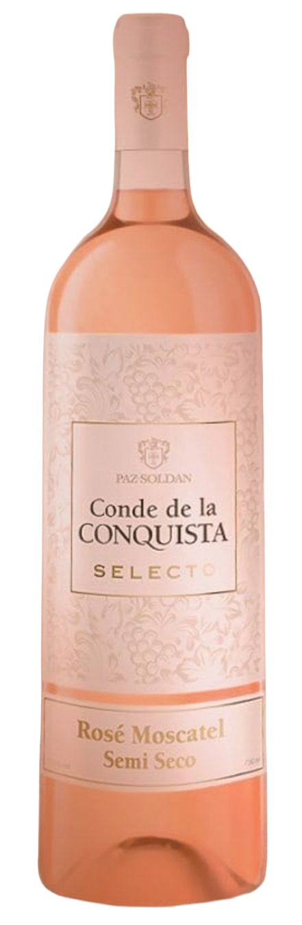 Botella Conde De La Conquista Selecto Rosé Moscatel Negro del Perú 2025